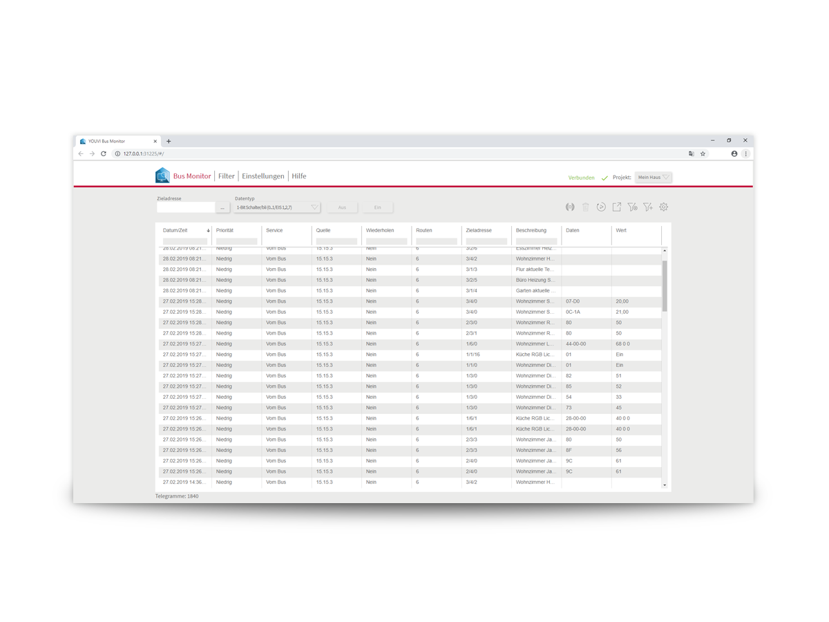 YOUVI Basic Softwarepaket (Visualisierung, IP-Router, Bus-Monitor)