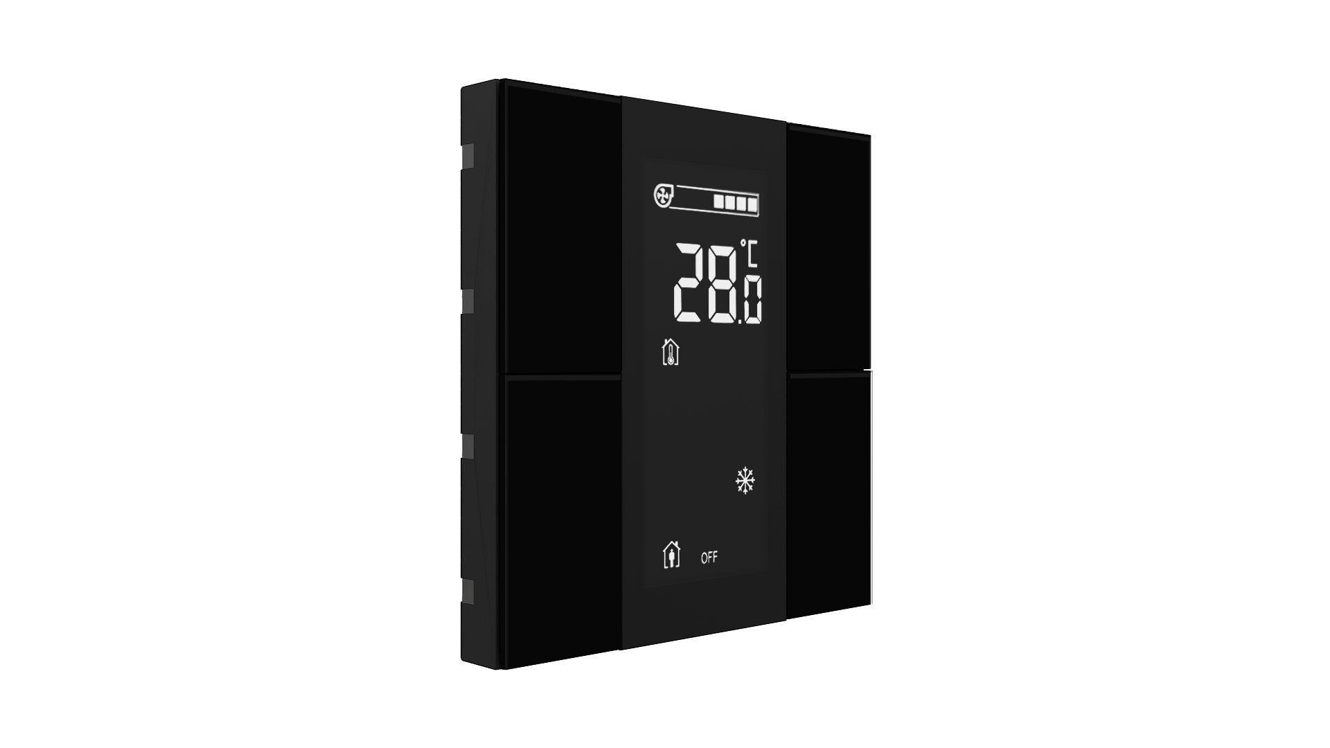 KNX Taster mit Display iSwitch · Glas Schwarz 4