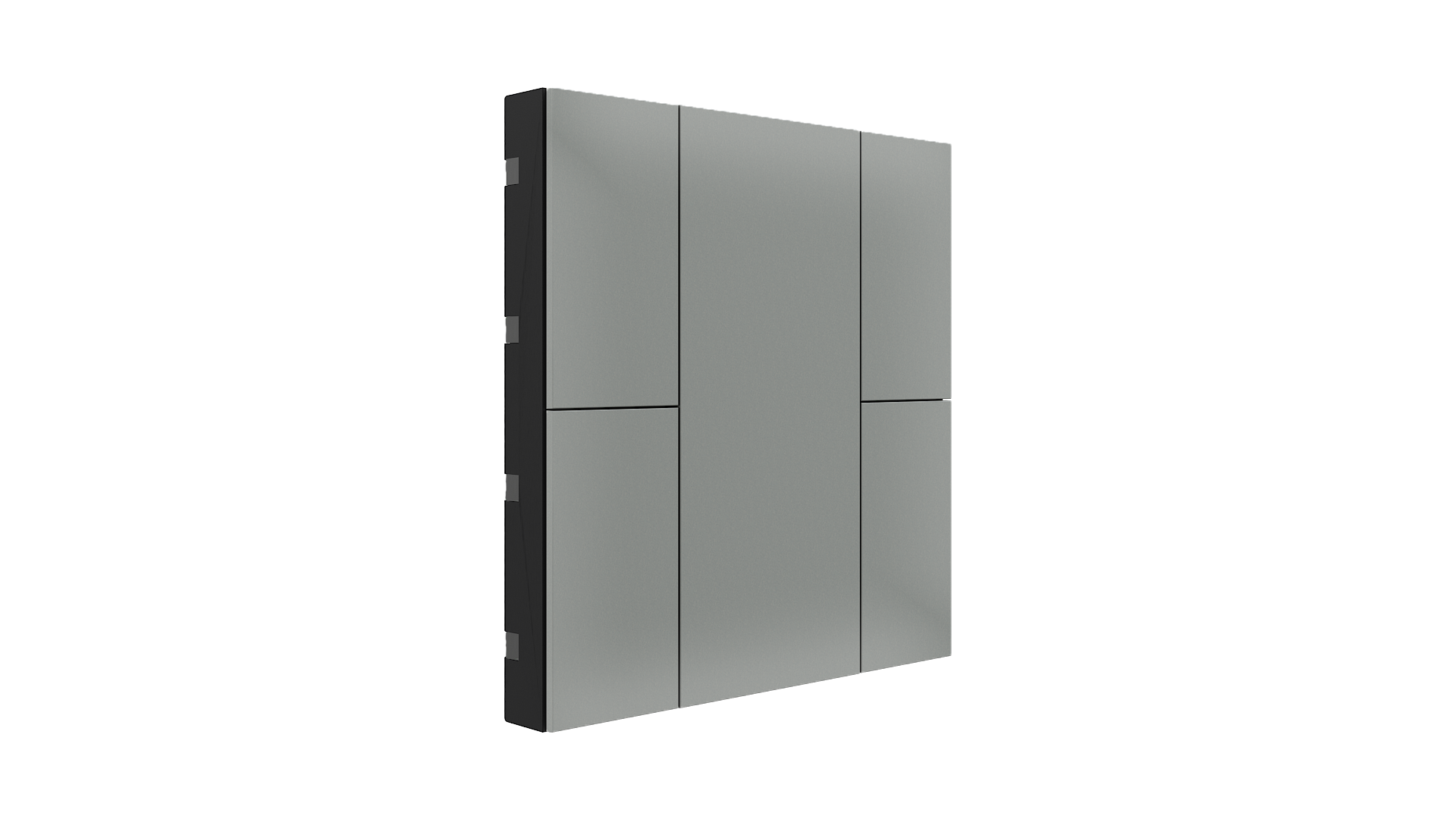 KNX Taster iSwitch+ grau Metalloptik 4 Tasten
