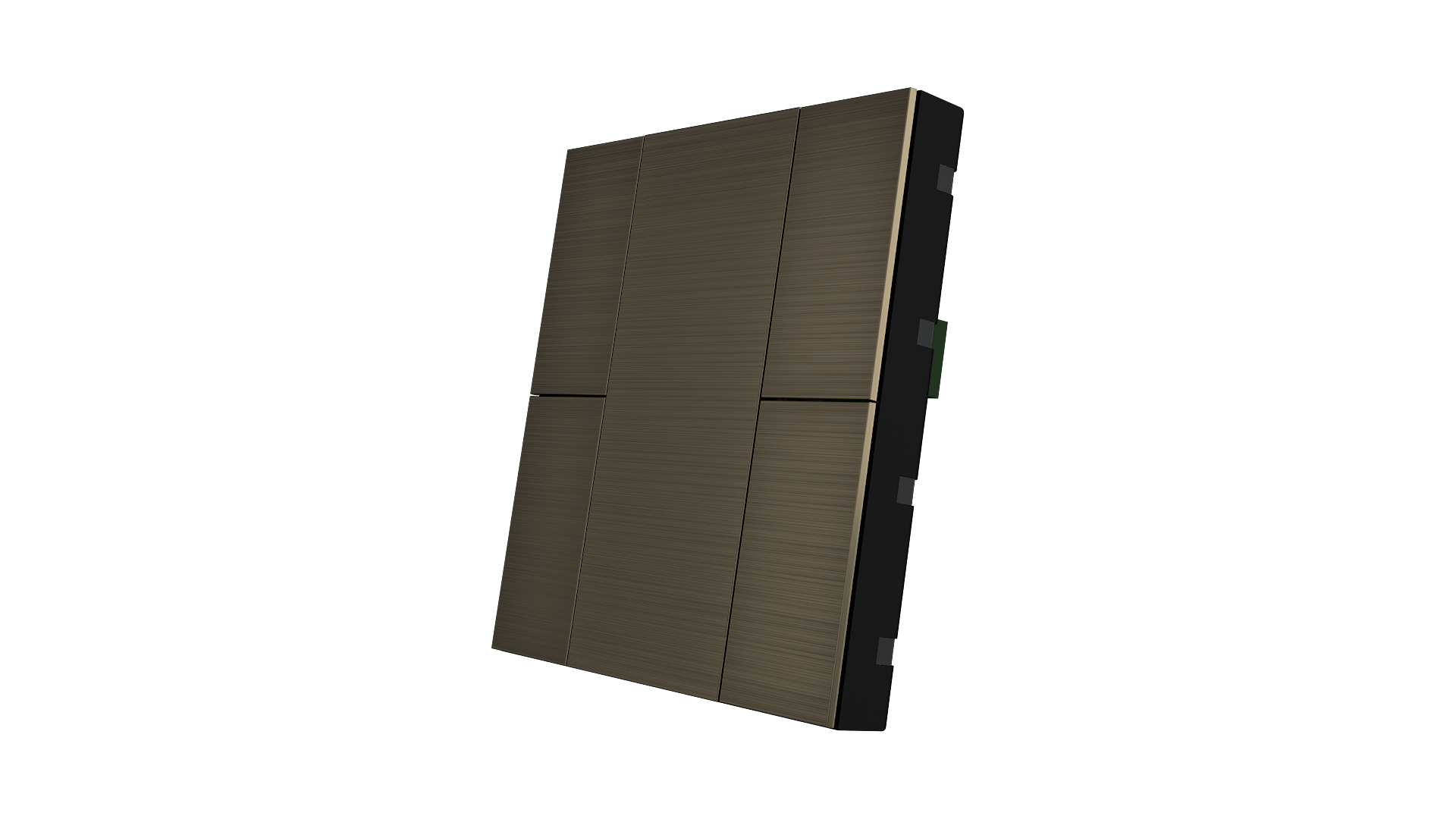 KNX Taster mit Air Quality Sensor iSwitch+ Aluminium Bronze 4 Tasten