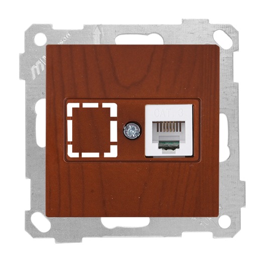 Telefon Anschlussdose Kirsche (CANDELA Holz Optik) Telefon Anschlussdose Kirsche (CANDELA Holz Optik)