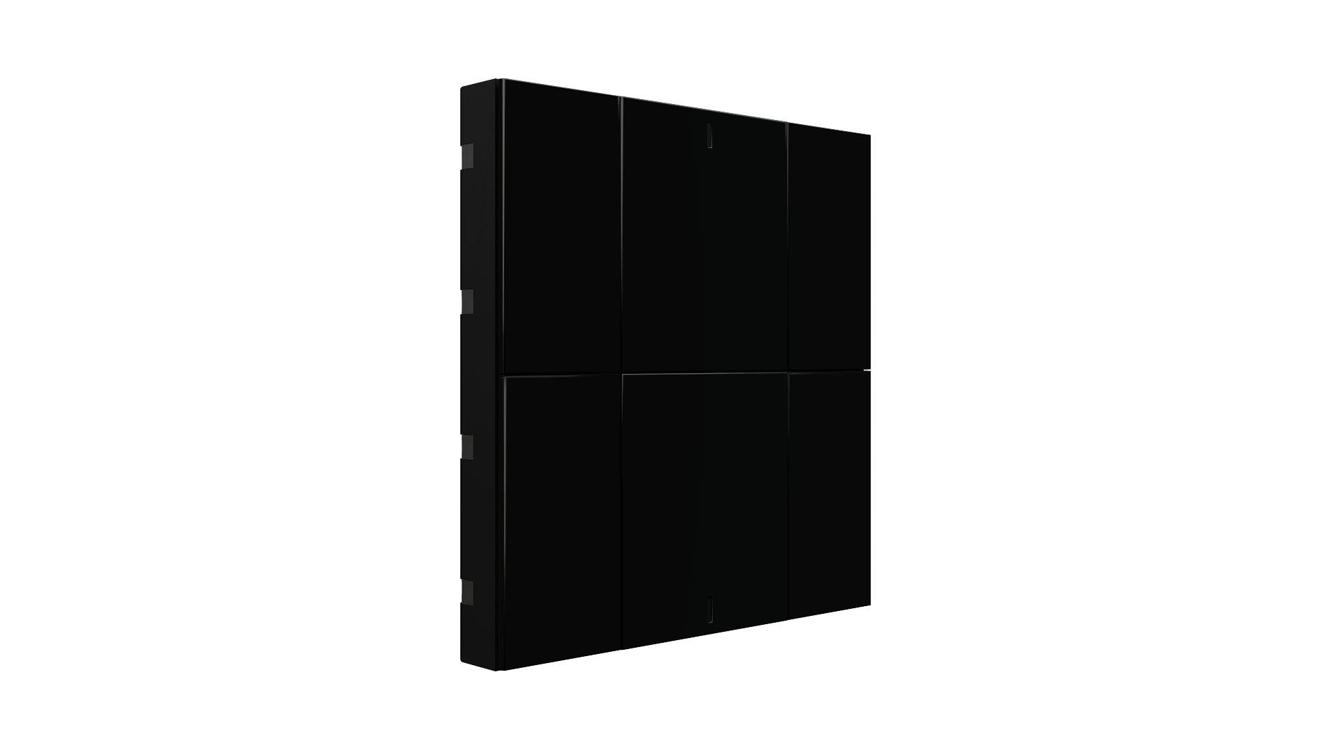 KNX Taster mit Air Quality Sensor iSwitch+ Schwarz 6 Tasten