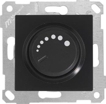Dimmer 600W Schwarz Matt - RITA Schalterserie Dimmer 600W Schwarz Matt - RITA Schalterserie