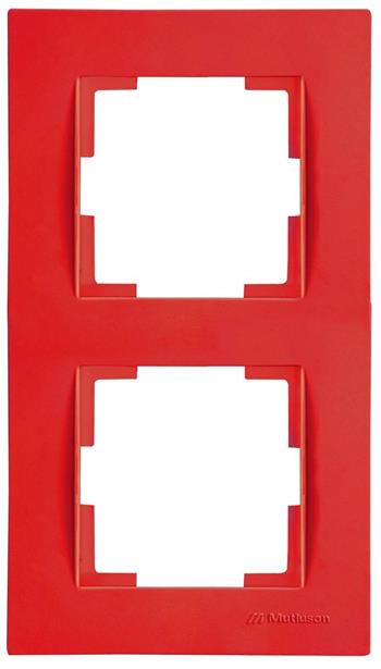 2 fach Rahmen vertikal Rot (RITA Pastell Farben)