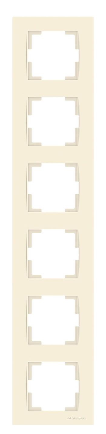 6 fach Rahmen vertikal Creme (RITA Standard) 6 fach Rahmen vertikal Creme (RITA Standard)