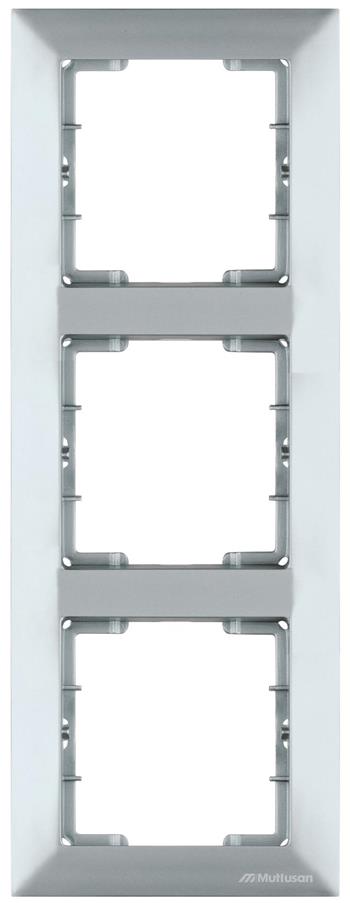 3 fach Rahmen vertikal Silber (CANDELA Metall Optik) 3 fach Rahmen vertikal Silber (CANDELA Metall Optik)