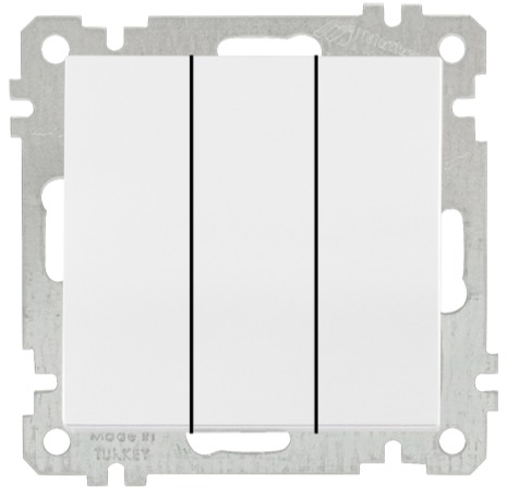 3 fach Schalter Weiß (RITA Standard)