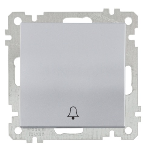 Türklingel Taster Silber (CANDELA Metall Optik) Türklingel Taster Silber (CANDELA Metall Optik)