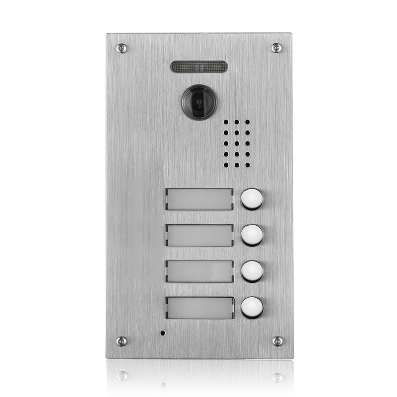 4 Tasten Türsprechanlage mit Kamera (Unterputz) 4 Tasten Türsprechanlage mit Kamera (Unterputz)
