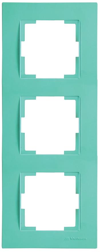 3 fach Rahmen vertikal Grün (RITA Pastell Farben)