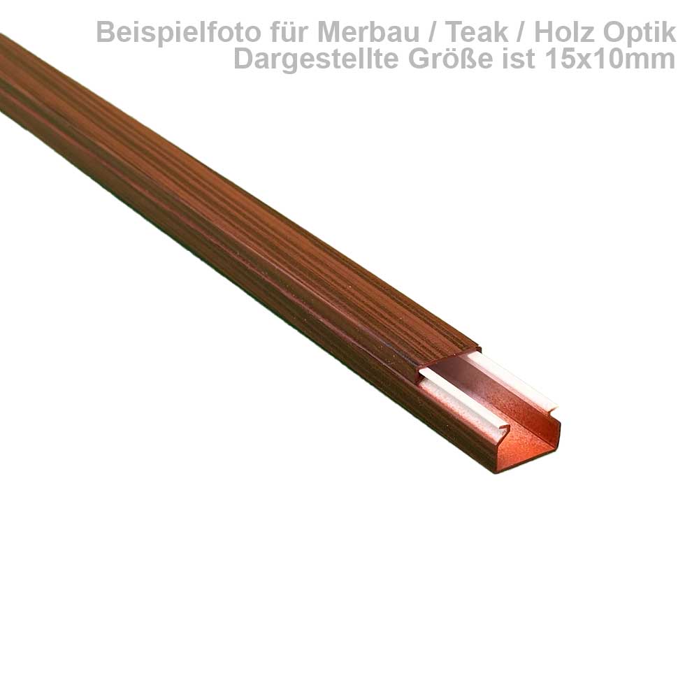 Kabelkanal Merbau / Teak -2x 1m 12X12x2000mm merbau/teak - 2x1m