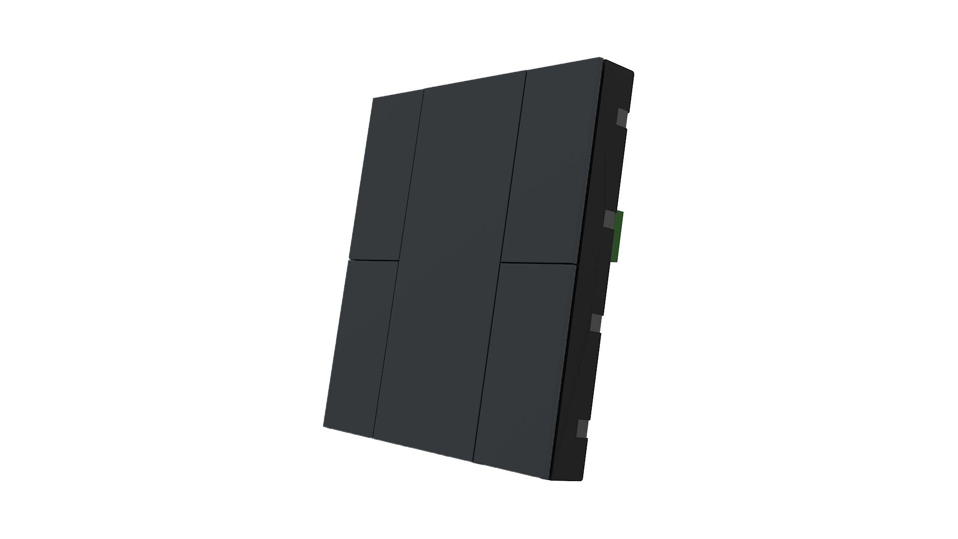 KNX Taster mit Air Quality Sensor iSwitch+ Anthrazit matt 4 Tasten