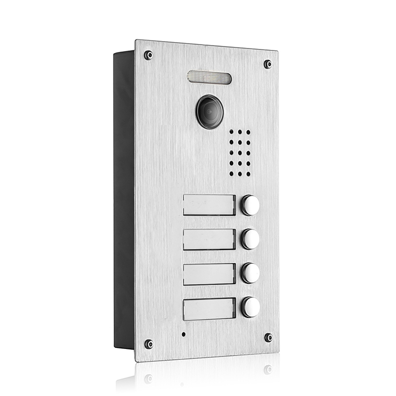 4 Tasten Türsprechanlage mit Kamera (Unterputz) 4 Tasten Türsprechanlage mit Kamera (Unterputz)