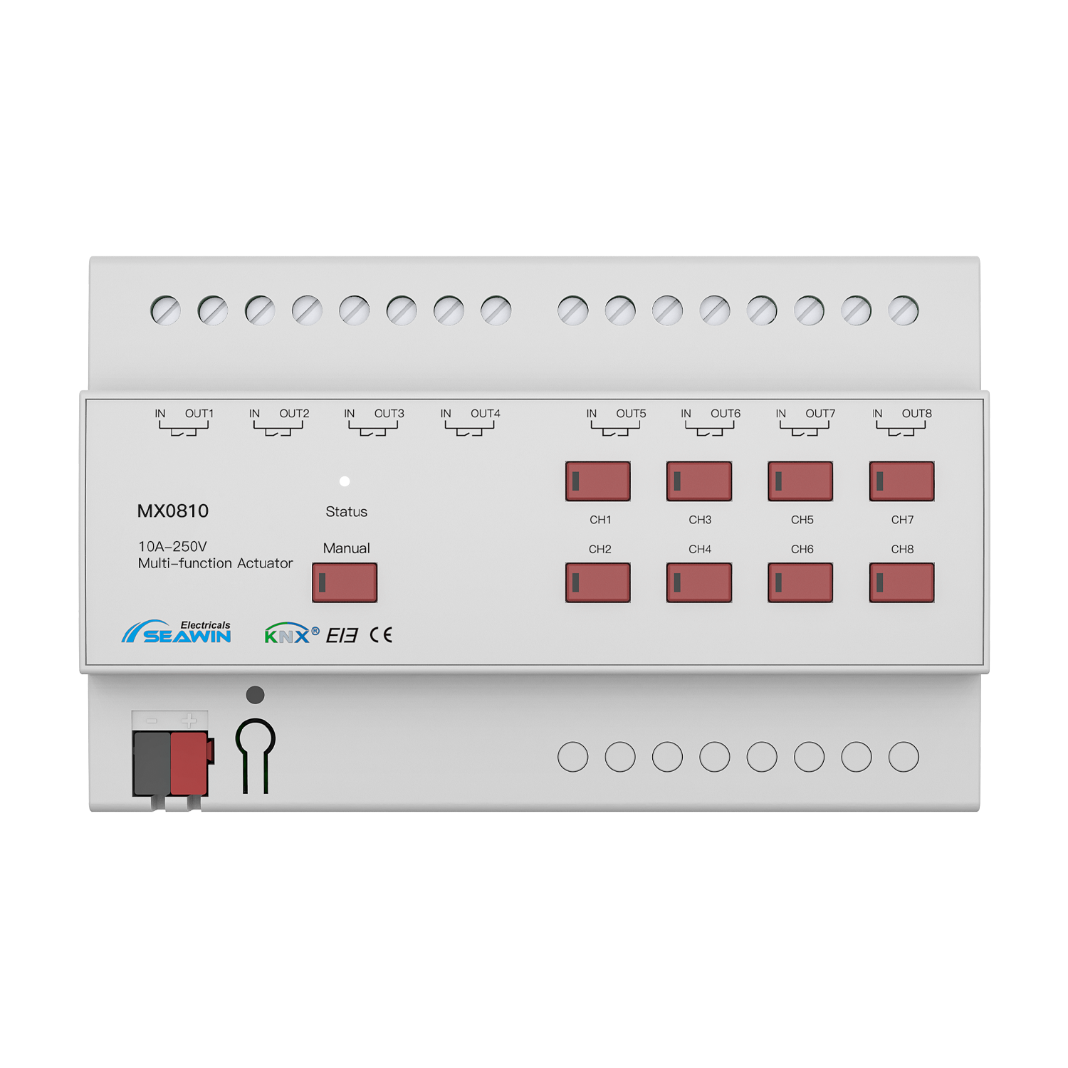 8 fach KNX Kombiaktor 10A 8 fach KNX Kombiaktor 10A