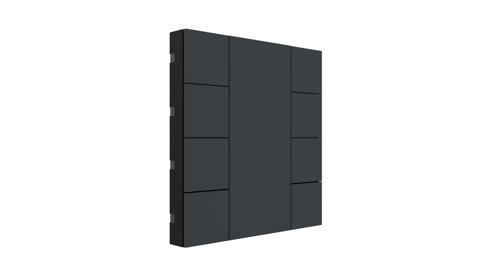 KNX Taster mit Air Quality Sensor iSwitch+ Anthrazit matt 8 Tasten