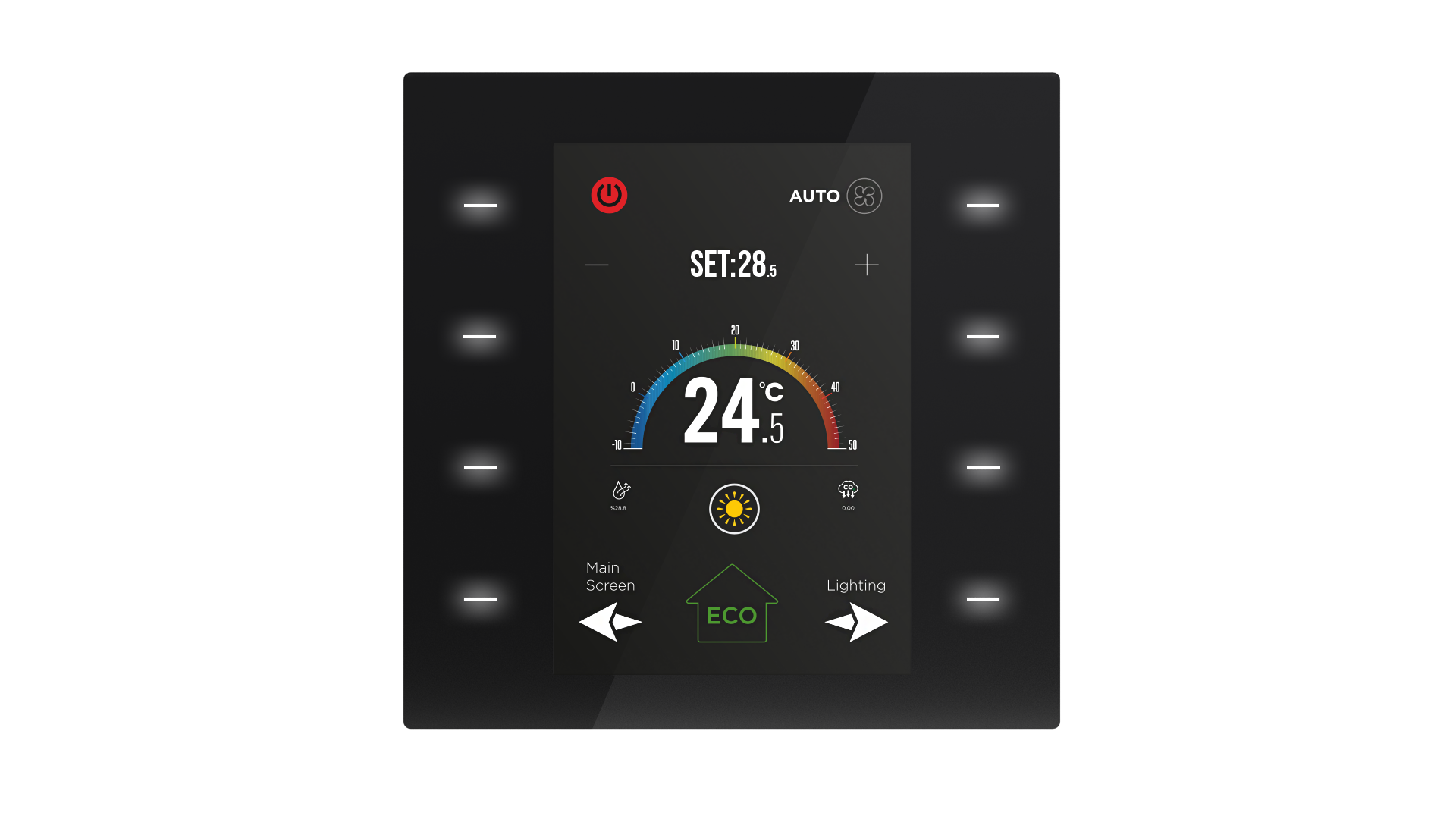 KNX Glastaster "Just Touch" Schwarz