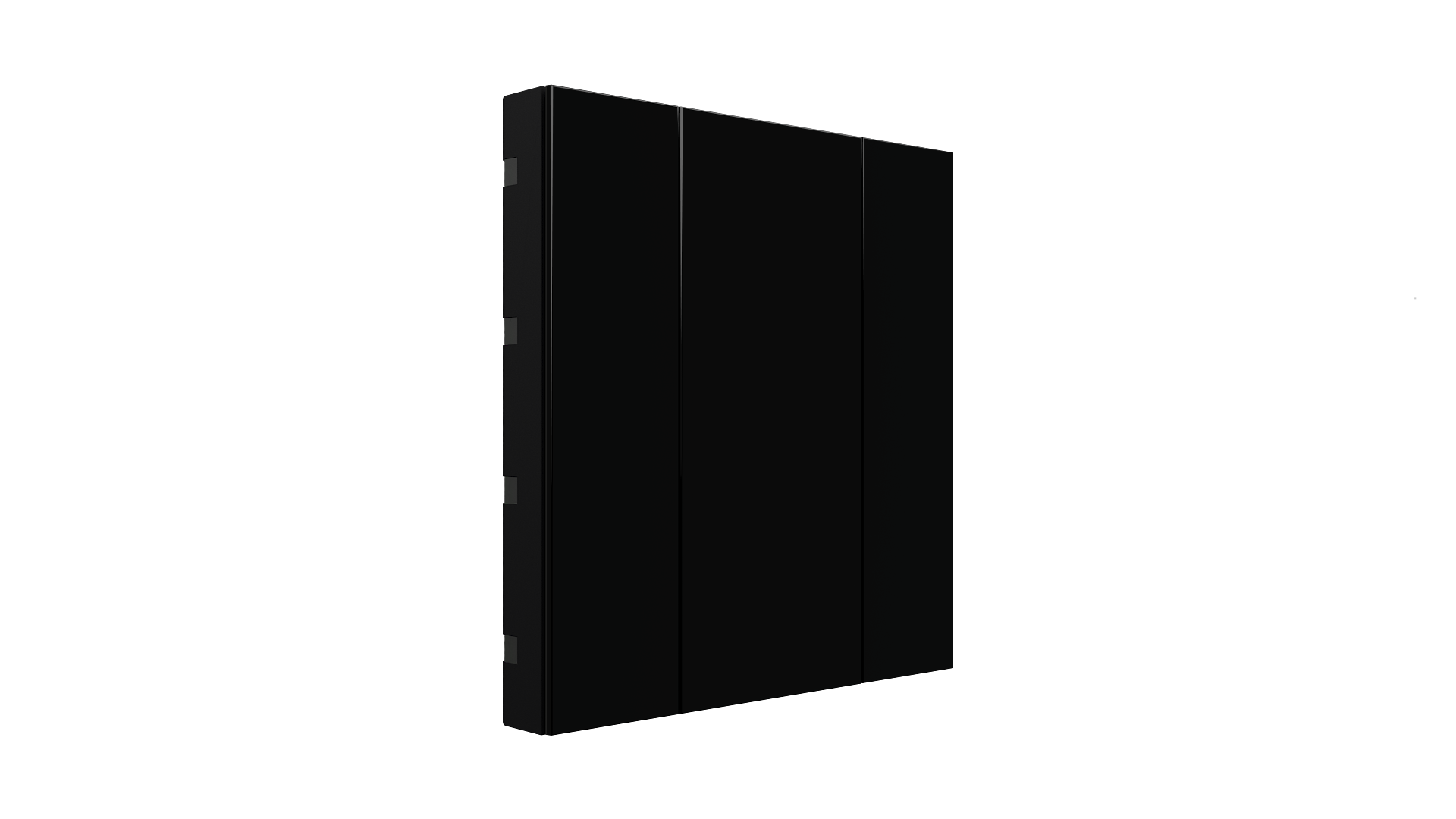 KNX Taster mit Air Quality Sensor iSwitch+ Schwarz 2 Tasten