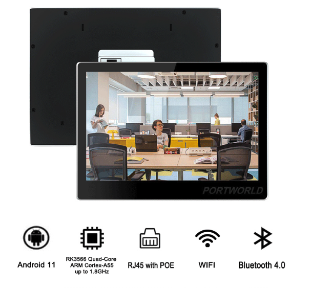 10.1 Zoll Android Wand Tablet mit PoE