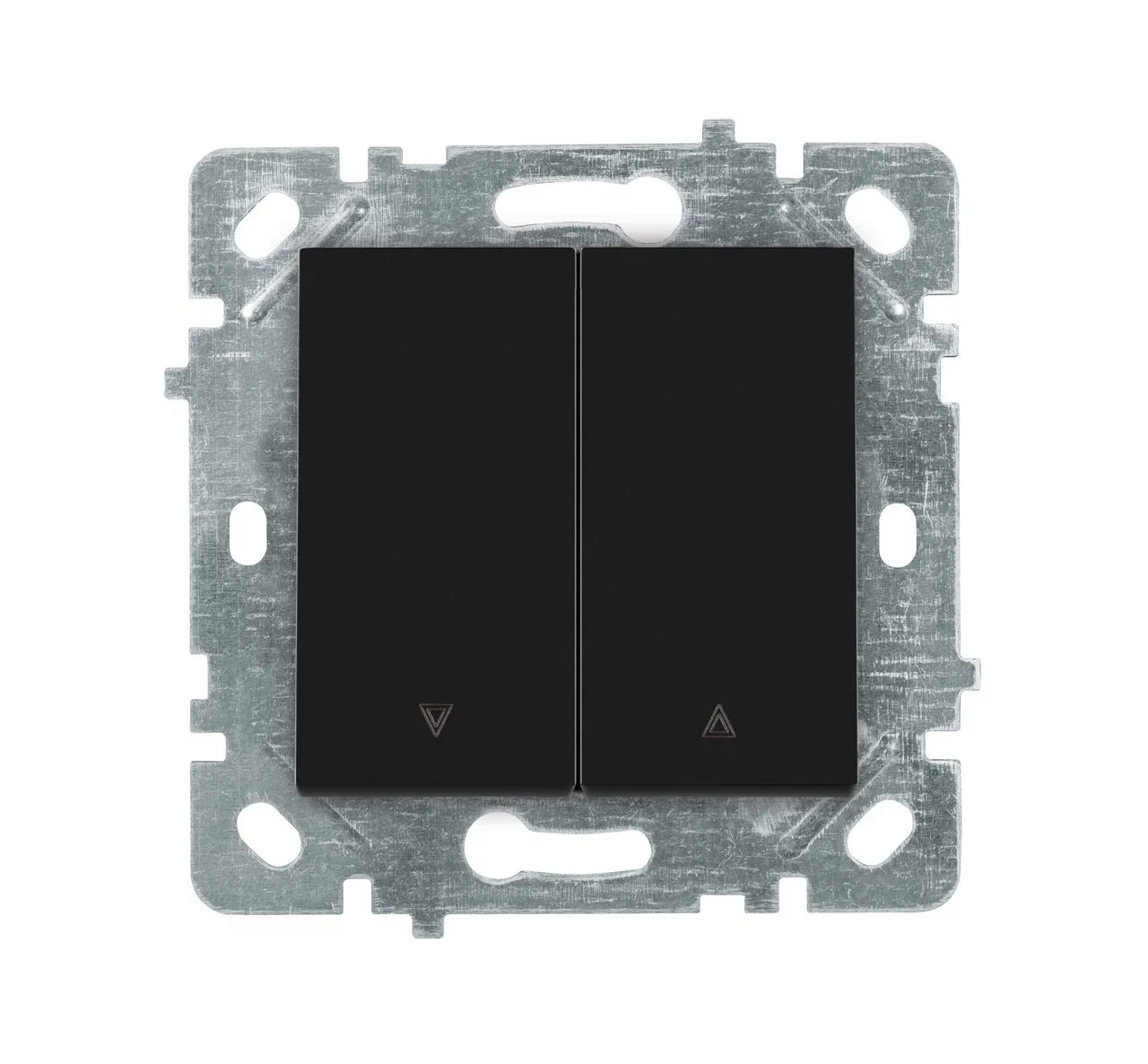 Jalousieschalter / Rollladenschalter Schwarz glänzend · SELENE