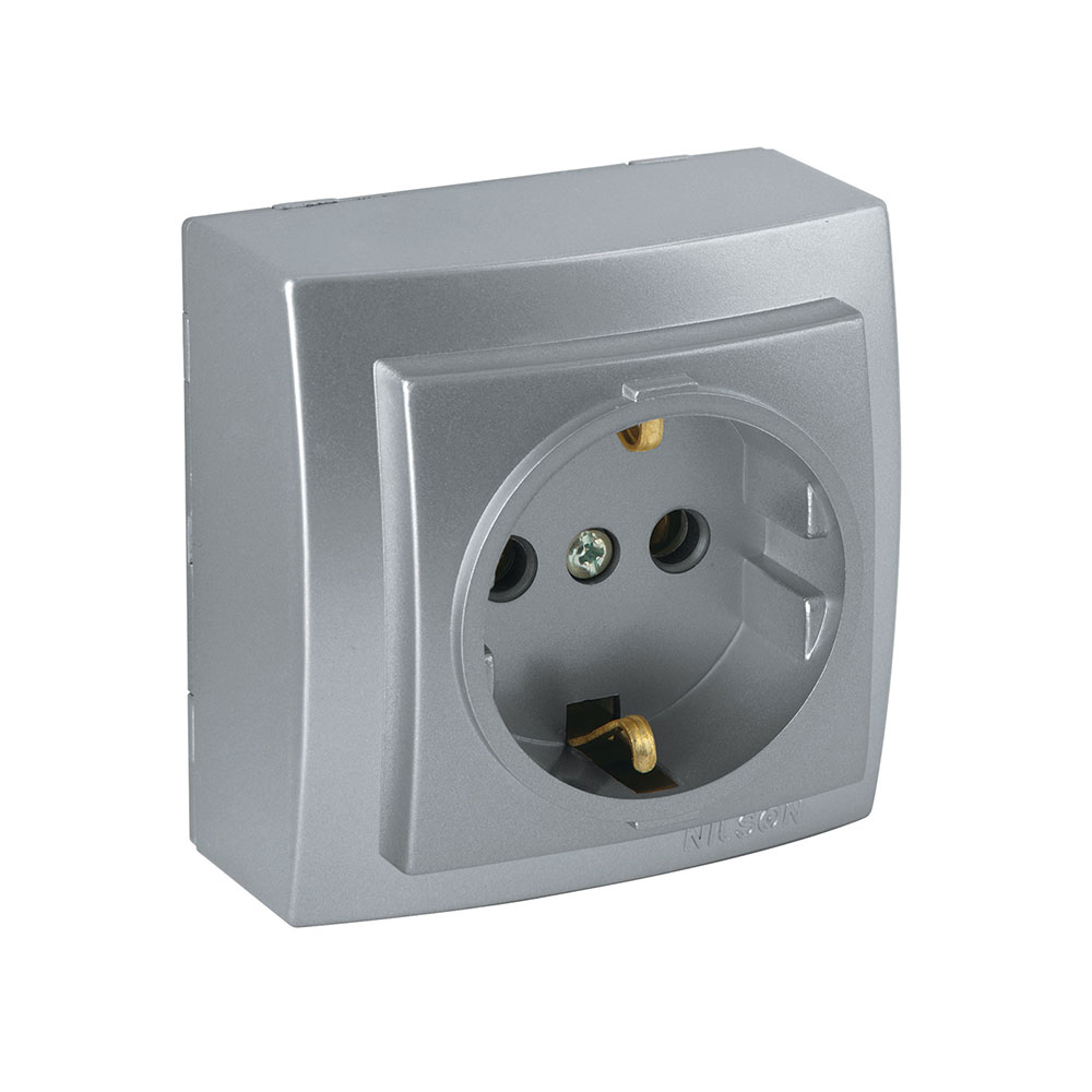Steckdose Silber · THEMIS Steckdose Silber · THEMIS