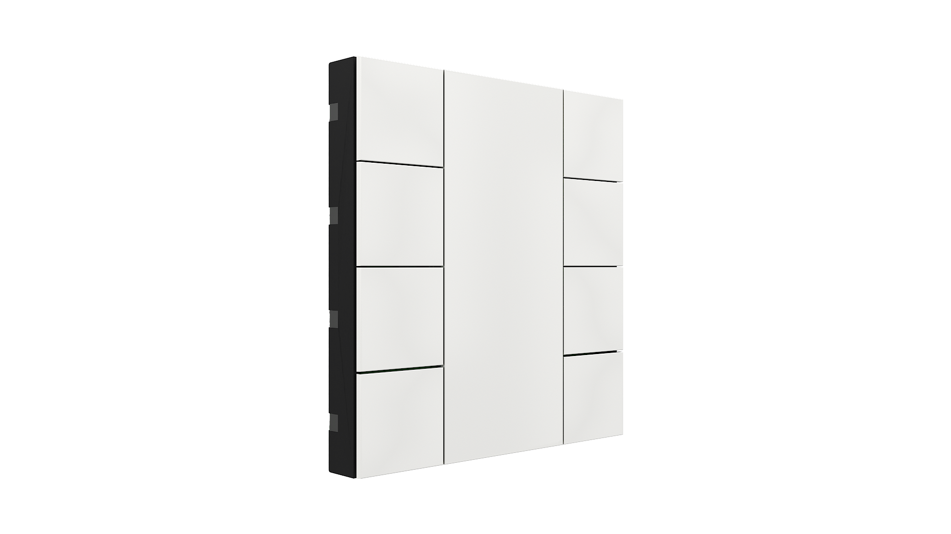KNX Taster iSwitch+ weiß glänzend 8 Tasten