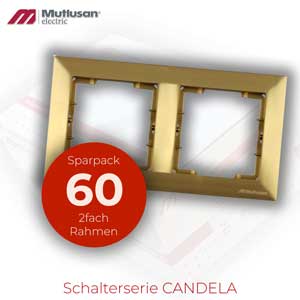 Sparset 60x 2fach Rahmen Horizontal Gold Metall Optik CANDEL Standard Sparset 60x 2fach Rahmen Horizontal Gold Metall Optik CANDEL Standard