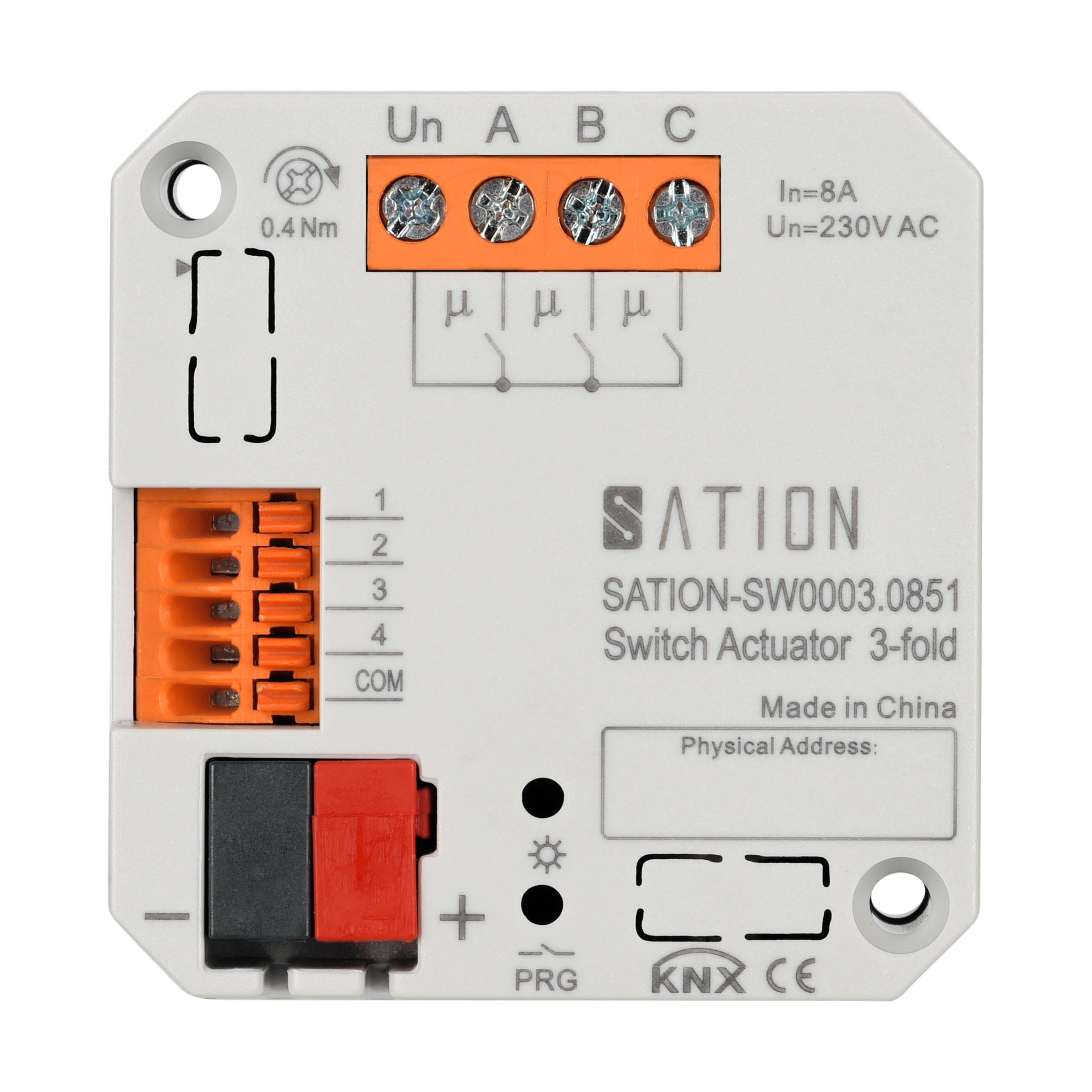 3 fach KNX Schaltaktor UP mit 4 fach Binäreingang 3 fach KNX Schaltaktor UP mit 4 fach Binäreingang