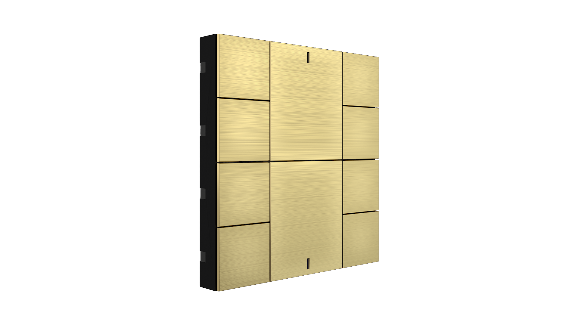KNX Taster iSwitch+ Aluminium Gold 10 Tasten