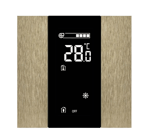 KNX Taster mit Display iSwitch · Aluminium Champagner 2 KNX Taster mit Display iSwitch · Aluminium Champagner 2