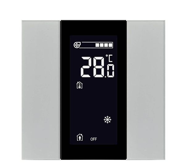 KNX Taster mit Display iSwitch · Glas Weiß 2 KNX Taster mit Display iSwitch · Glas Weiß 2