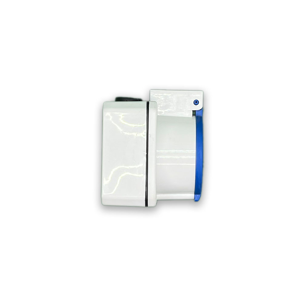 Schuko Aufputzsteckdose IP44 – Grau / Weiß