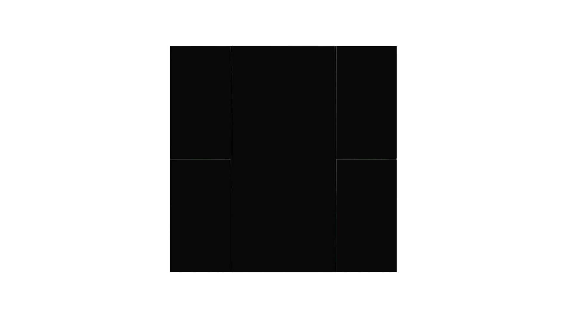 KNX Taster iSwitch+ schwarz 4 Tasten