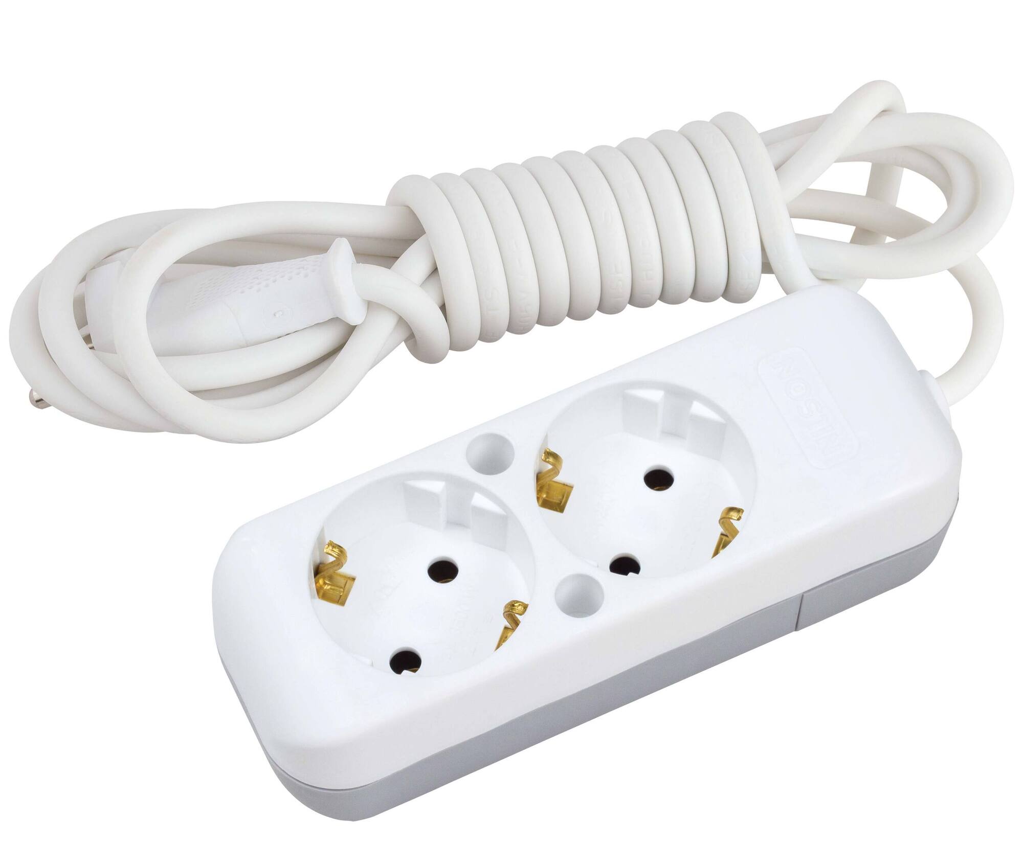 Mehrfachsteckdose 2-fach mit Kabel 3 m