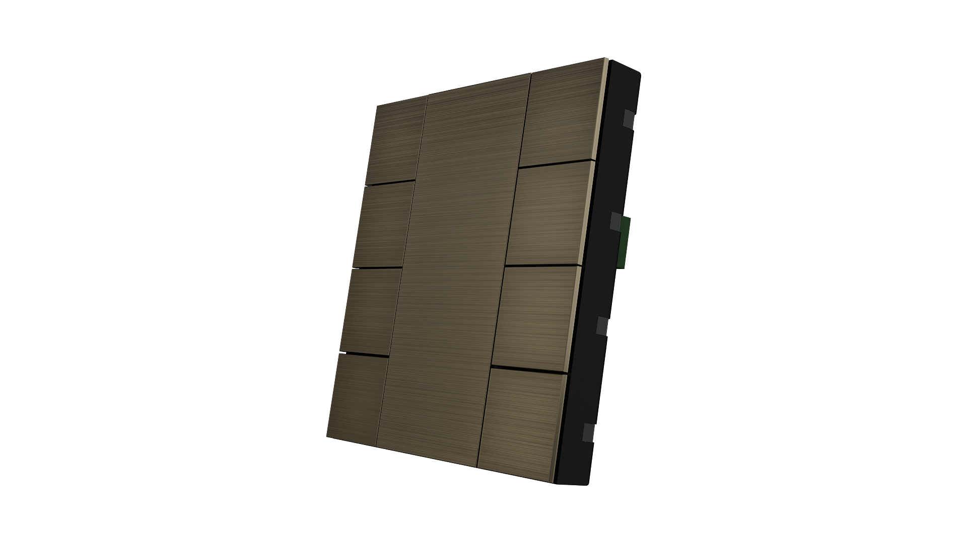 KNX Taster mit Air Quality Sensor iSwitch+ Aluminium Bronze 8 Tasten
