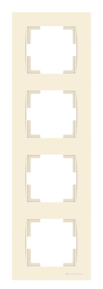 4 fach Rahmen vertikal Creme (RITA Standard) 4 fach Rahmen vertikal Creme (RITA Standard)