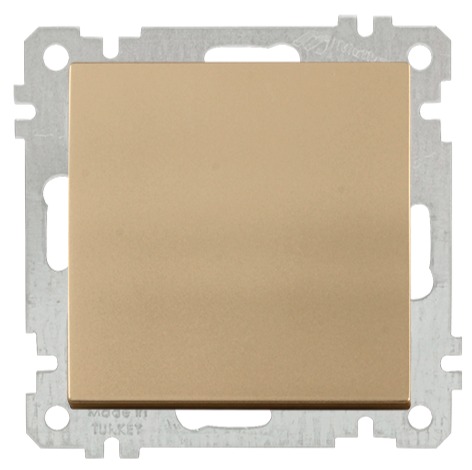 Schalter 2 polig Gold Optik - CANDELA Schalterserie