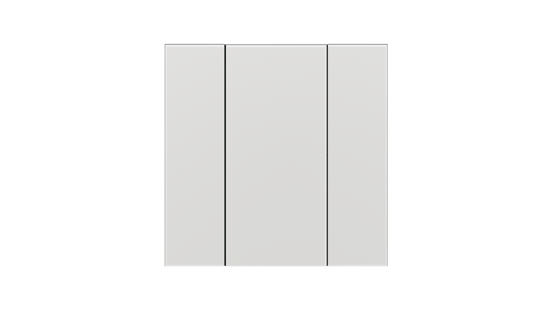 KNX Taster iSwitch+ Glas Weiß 2 Tasten