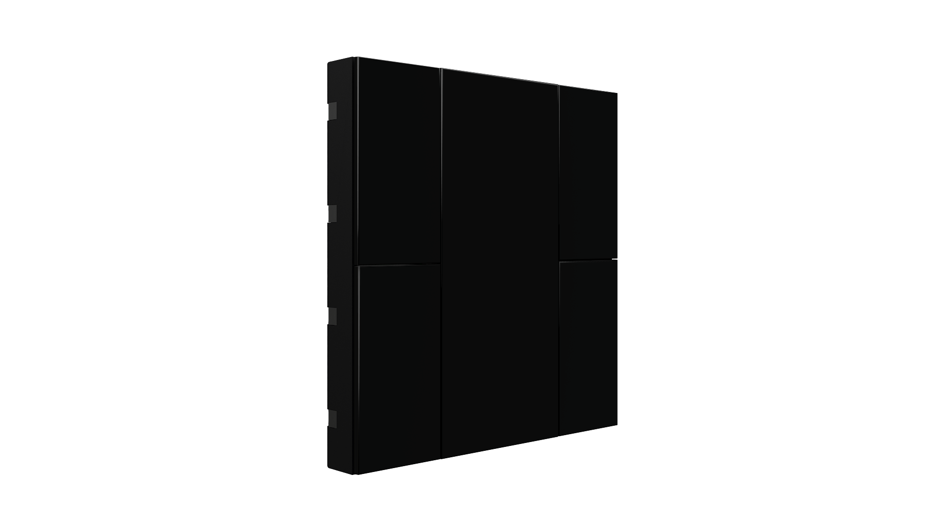 KNX Taster mit Air Quality Sensor iSwitch+ Schwarz 4 Tasten