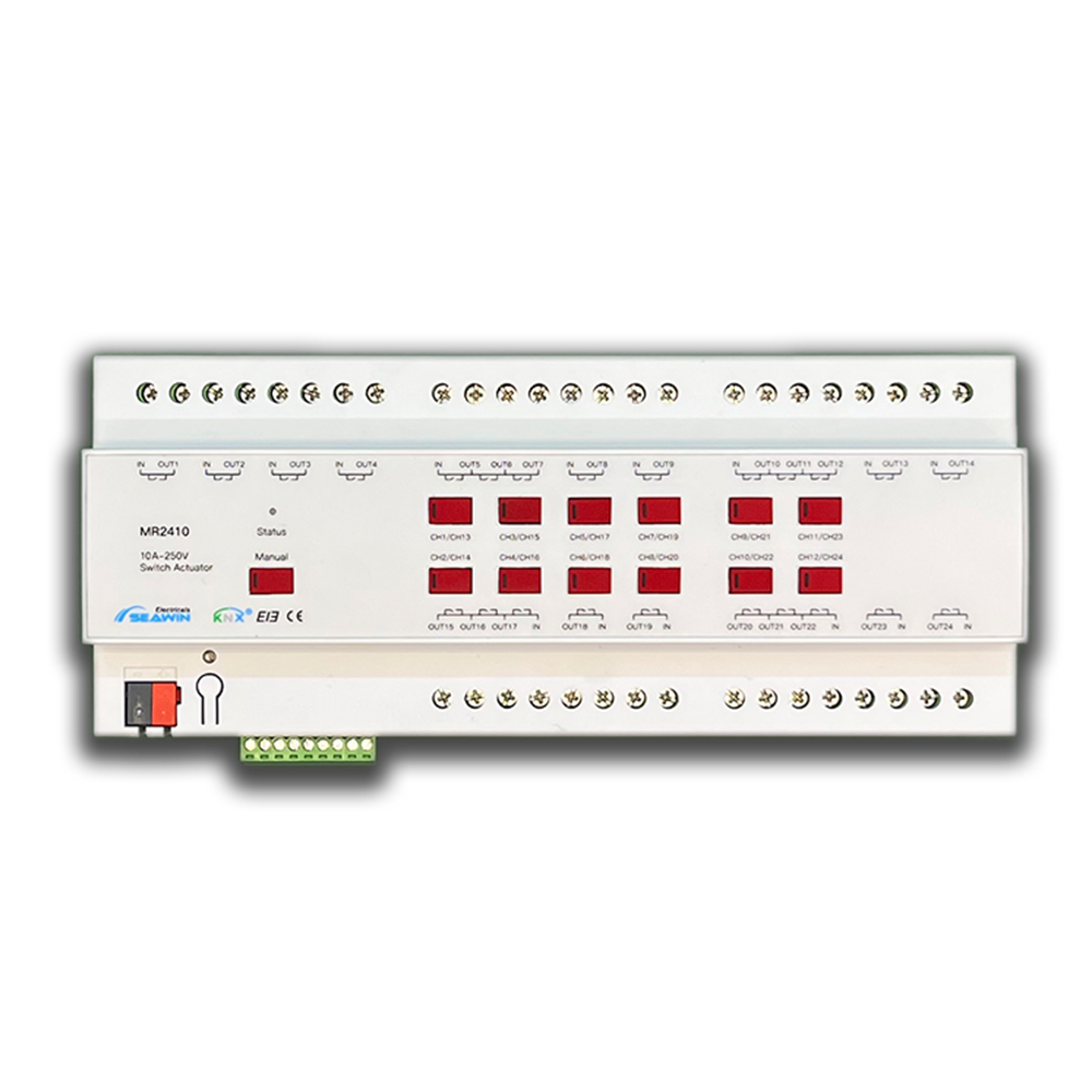 24 fach KNX Schaltaktor 10A 24 fach KNX Schaltaktor 10A