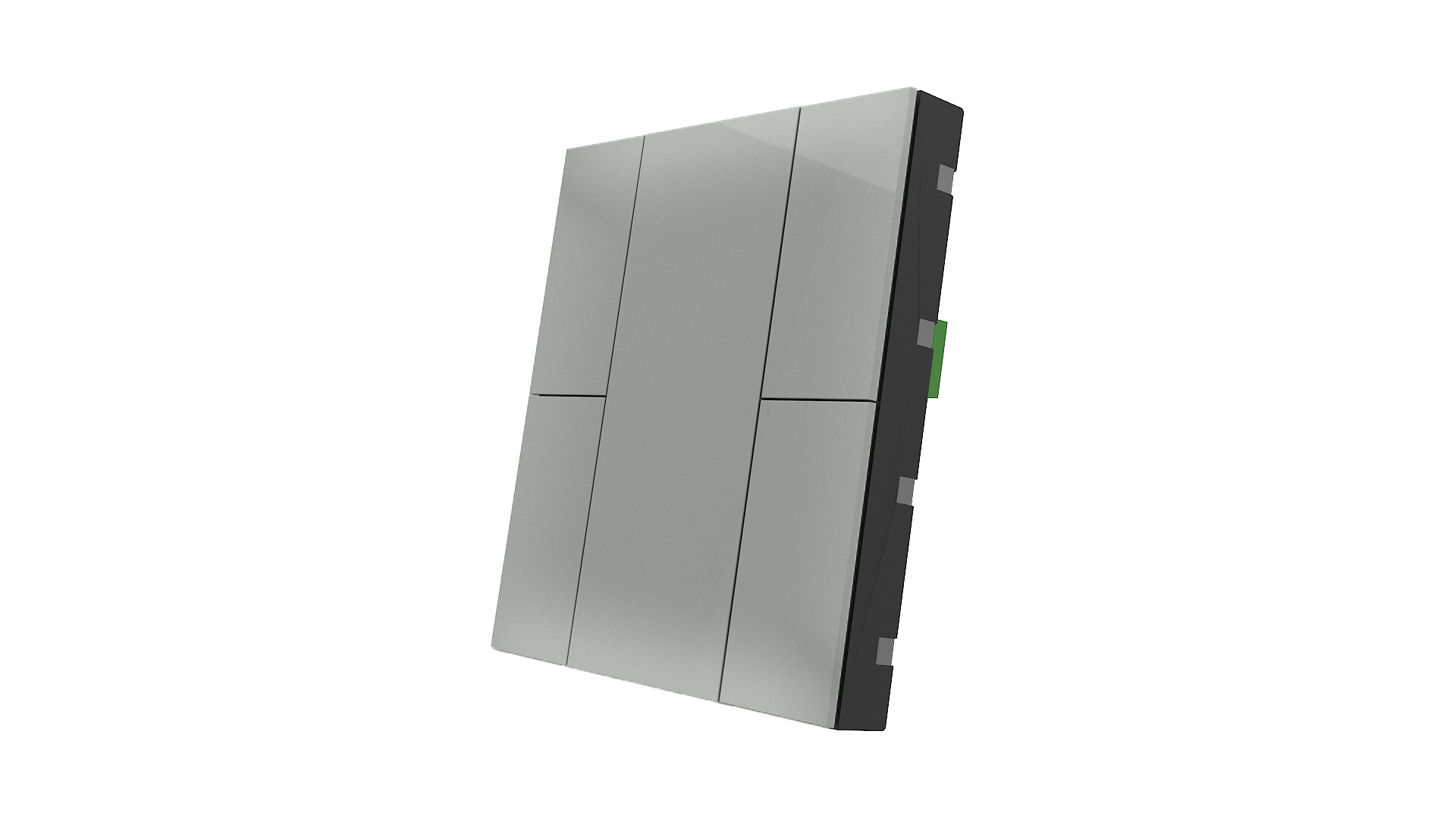 KNX Taster iSwitch+ grau Metalloptik 4 Tasten