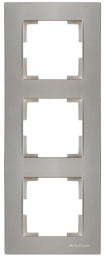 3 fach Rahmen vertikal Titan (RITA Metall Optik) 3 fach Rahmen vertikal Titan (RITA Metall Optik)