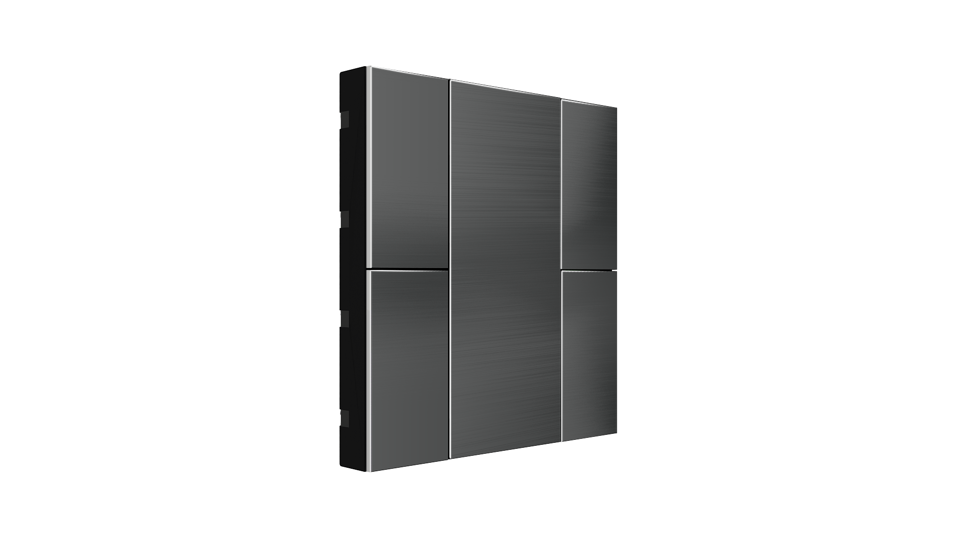 KNX Taster iSwitch+ Edelstahl Natur 4 Tasten
