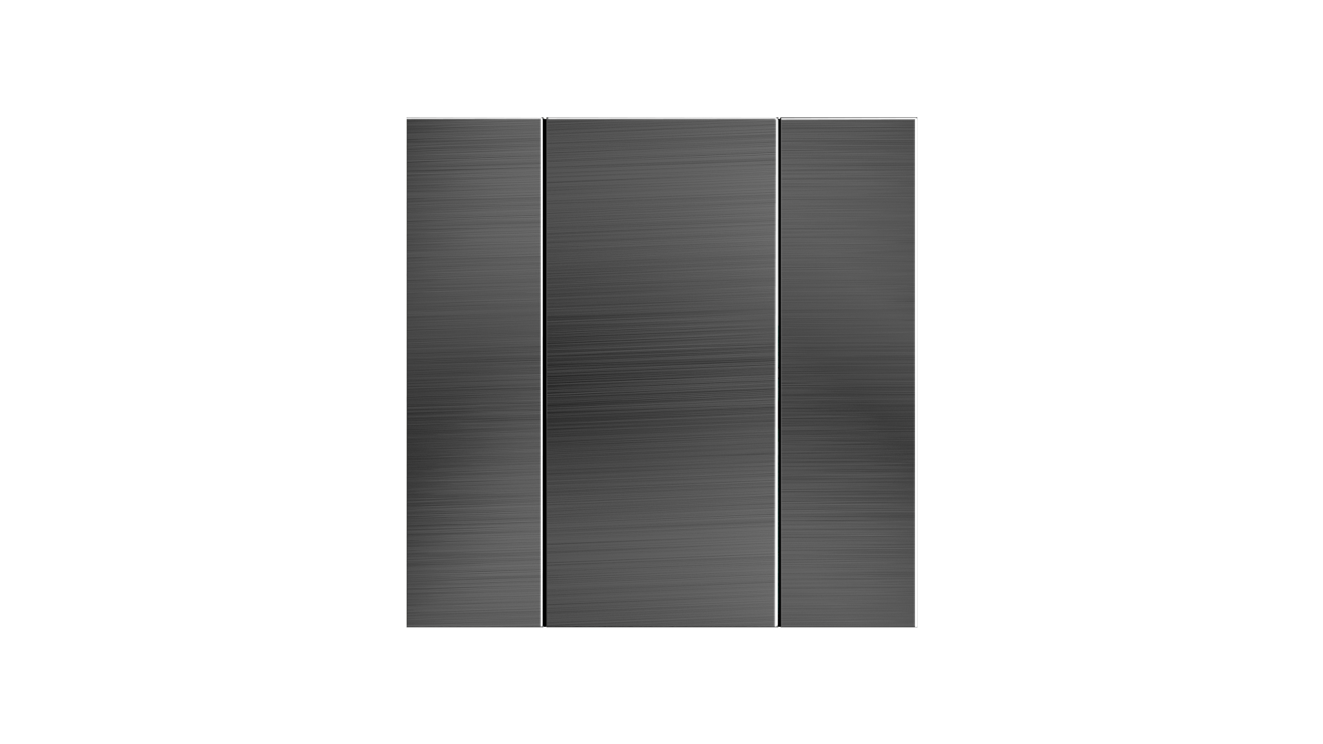 KNX Taster iSwitch+ Edelstahl Natur 2 Tasten