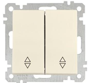 2 fach Wechselschalter creme (CANDELA Standard) 2 fach Wechselschalter creme (CANDELA Standard)