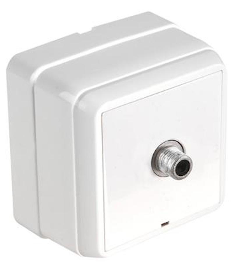 SAT Durchgangsdose 4dB weiß · BRON SAT Durchgangsdose 4dB weiß · BRON