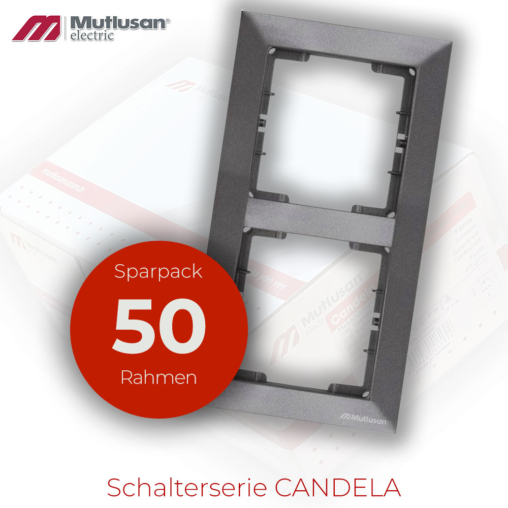 Sparset 50x 2fach Rahmen Vertikal Anthrazit Metall Optik CANDELA Sparset 50x 2fach Rahmen Vertikal Anthrazit Metall Optik CANDELA