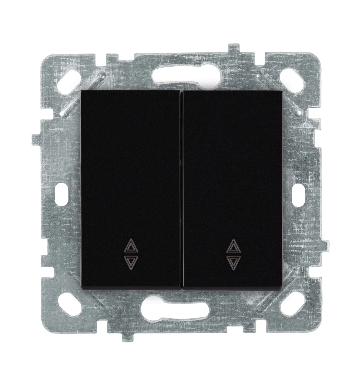 2fach Wechselschalter Schwarz glänzend · SELENE