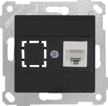 1 fach Netzwerk CAT5e Schwarz Matt - RITA Schalterserie 1 fach Netzwerk CAT5e Schwarz Matt - RITA Schalterserie