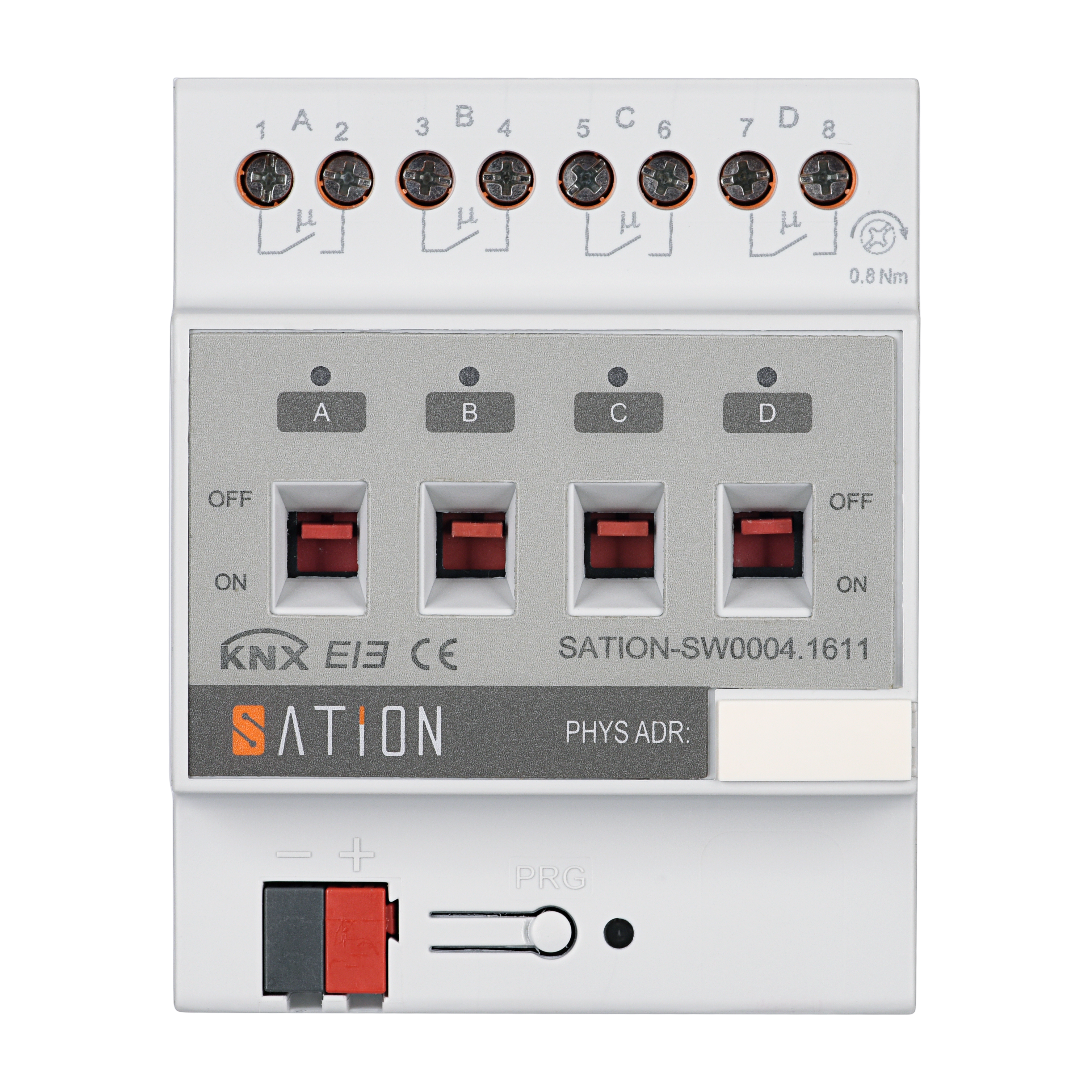 4 fach KNX Schaltaktor mit Strommessung 4 fach KNX Schaltaktor mit Strommessung