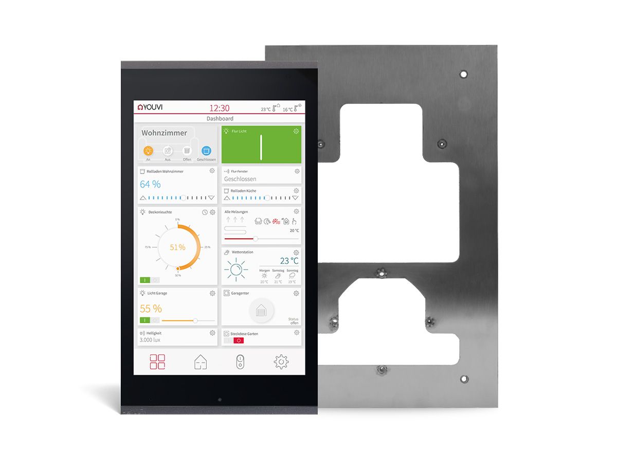 Controlmicro Austauschset: Merten Touch Panel 7 - Schwarz